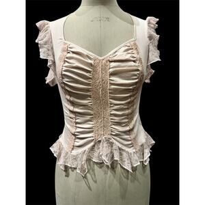 Rare VTG Unworn One Off Stretch Cotton Fairy Corset Top M vintage 90’s unworn